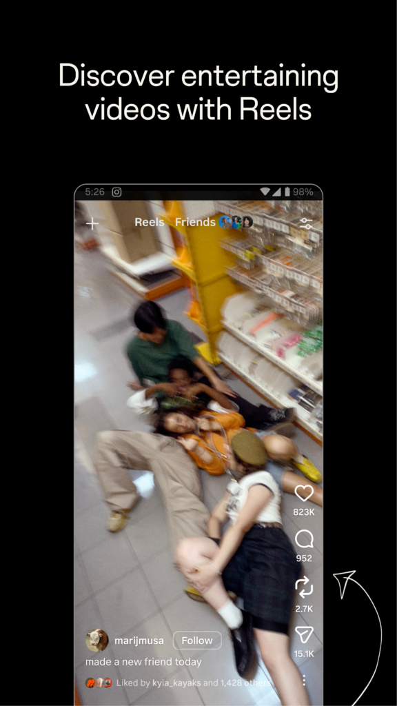 Screenshot de Instagram