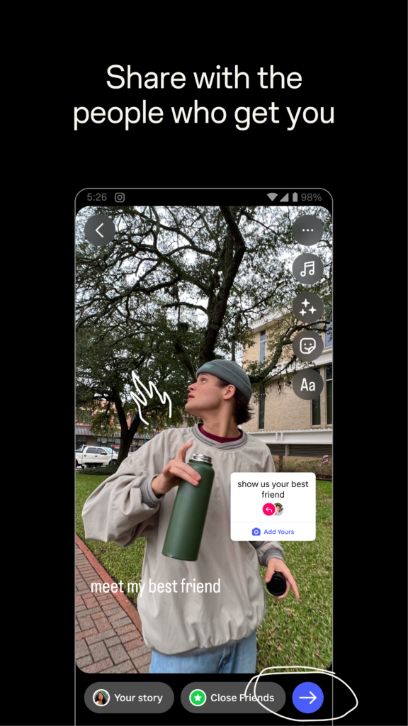Screenshot de Instagram