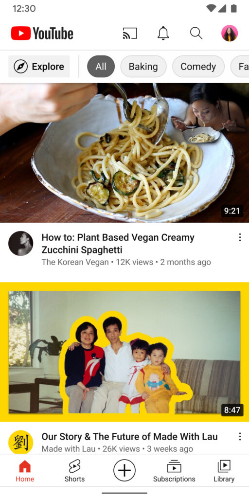 Screenshot de YouTube